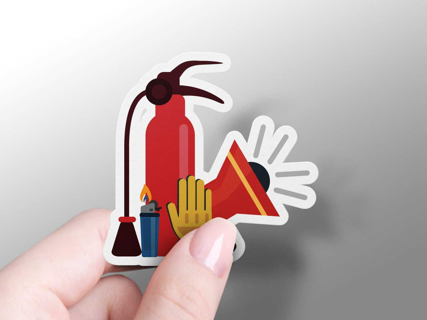 Fire Extinguisher Sticker