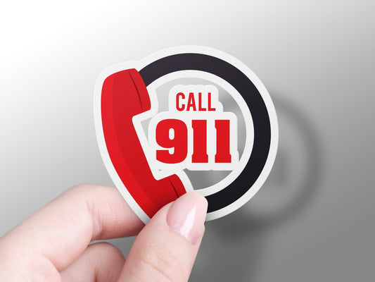 Wholesale Call 911 Emergency Number Sticker