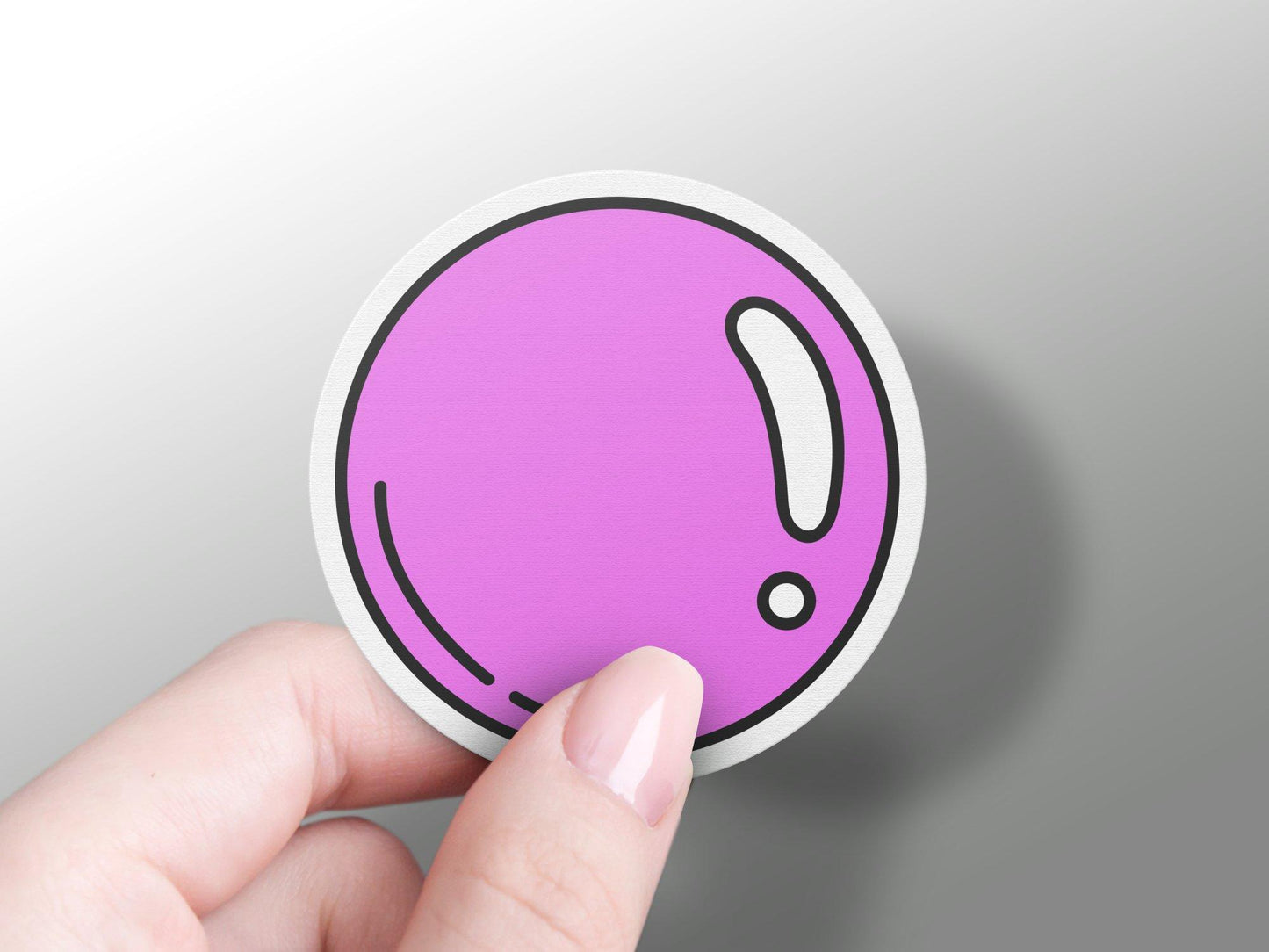 Purple Circle Sticker