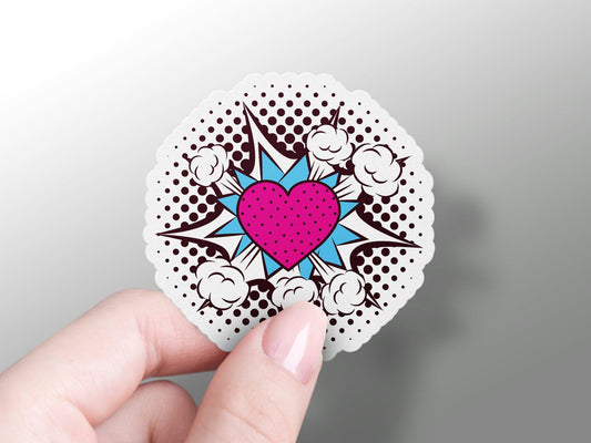 Heart Love Pop Art Sticker