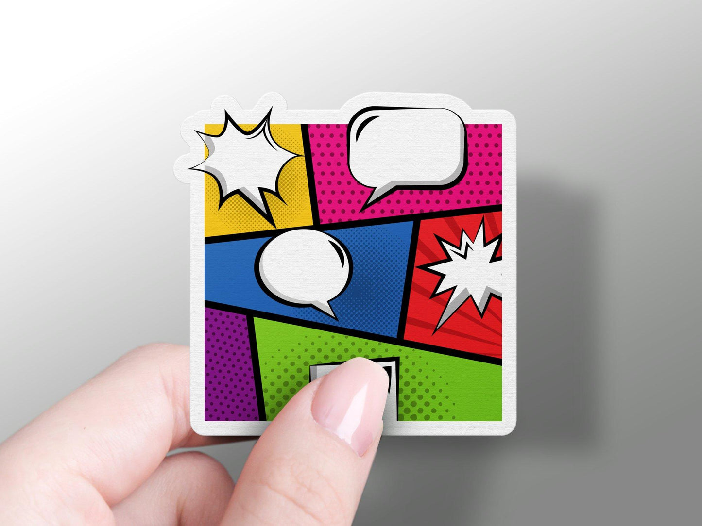 Colorful Comic Pop Art Sticker