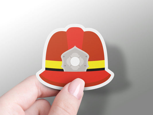 Firefighter Helmet Sticker