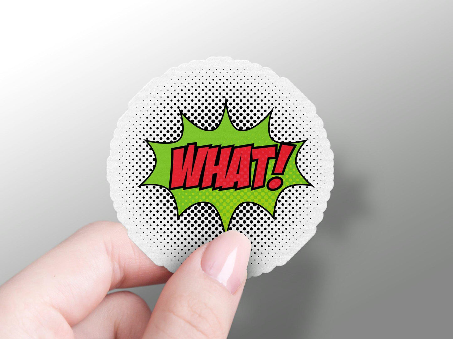 What! Pop Art Sticker