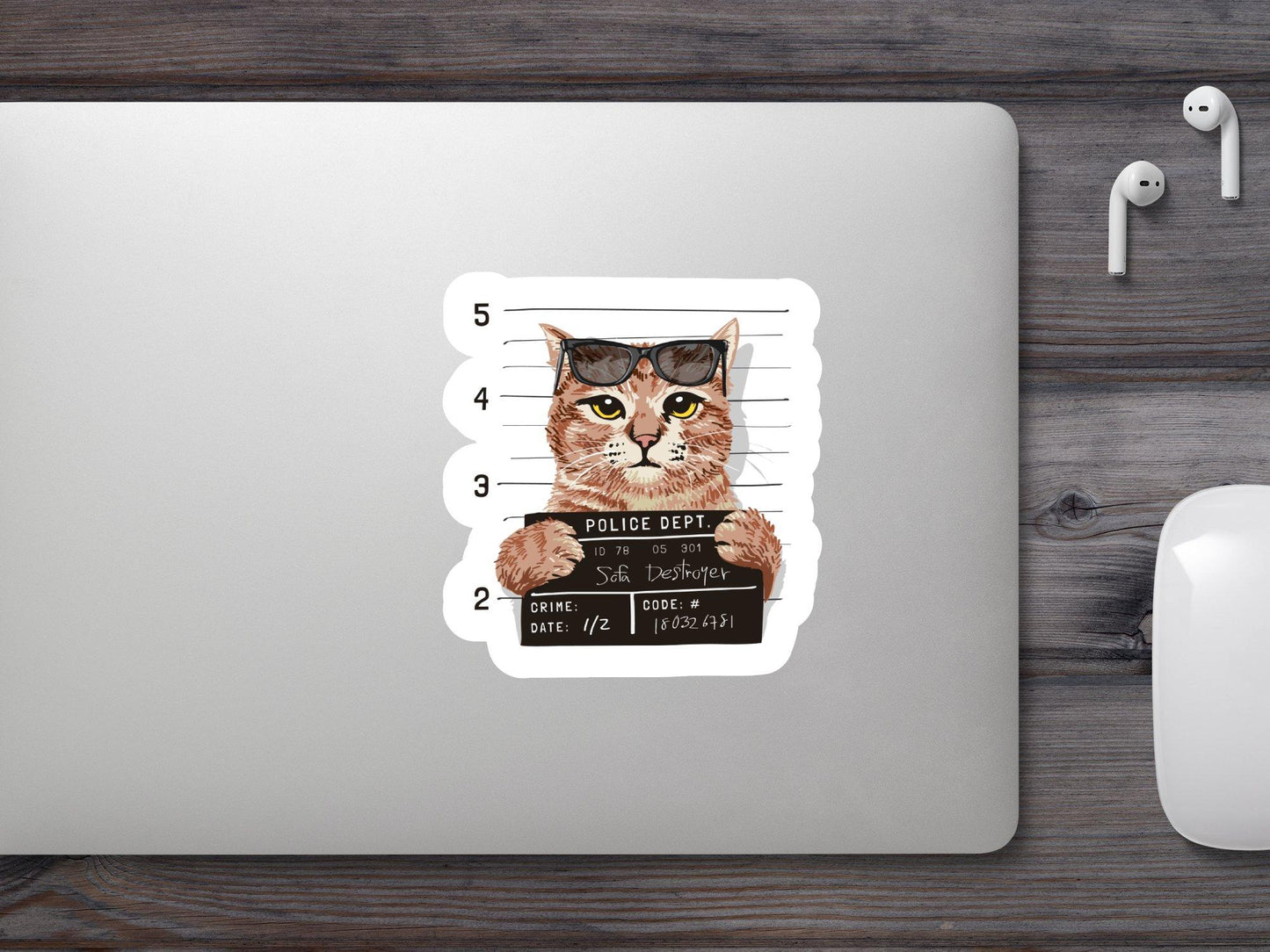 Criminal Cat Sticker