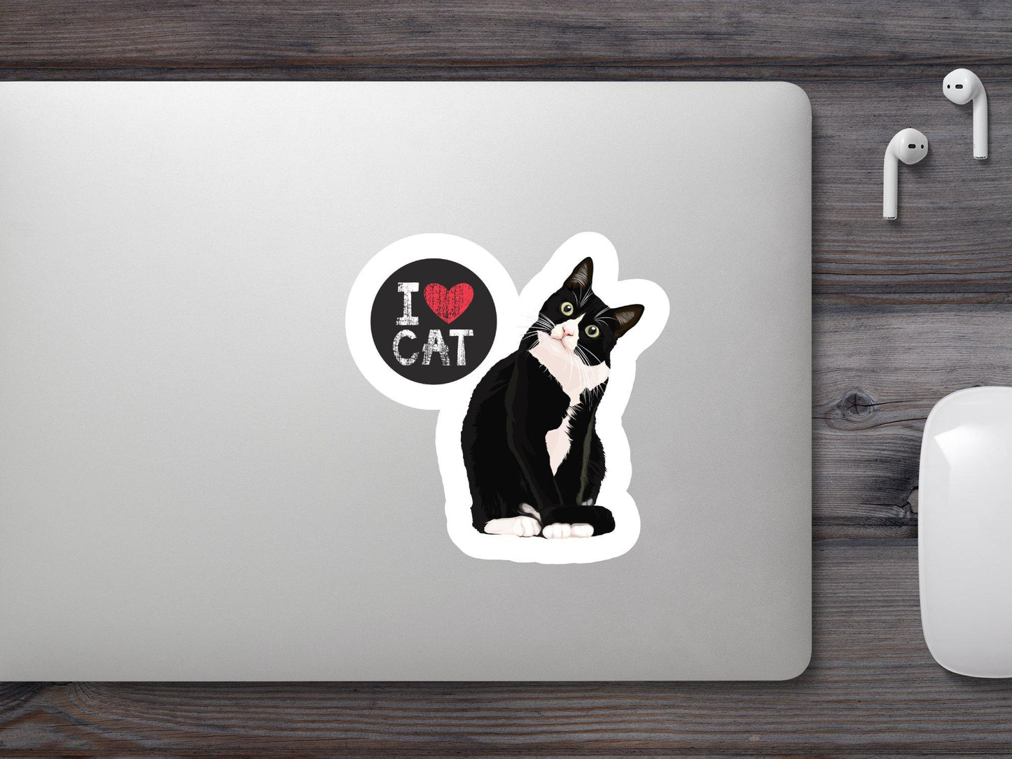 I Love Cat Sticker