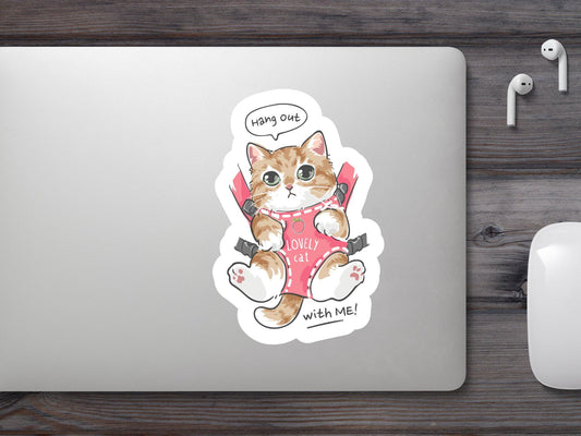 Hang Out With me Sticker