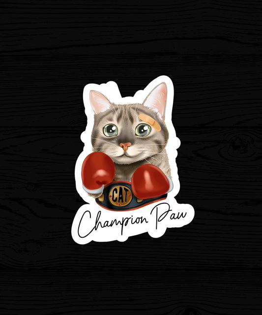 Wholesale Champion Paw Sticker