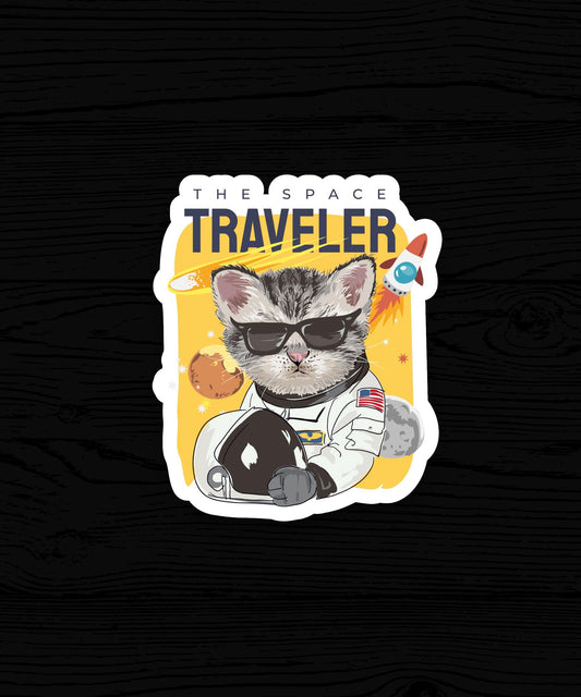 The Space Traveler Sticker