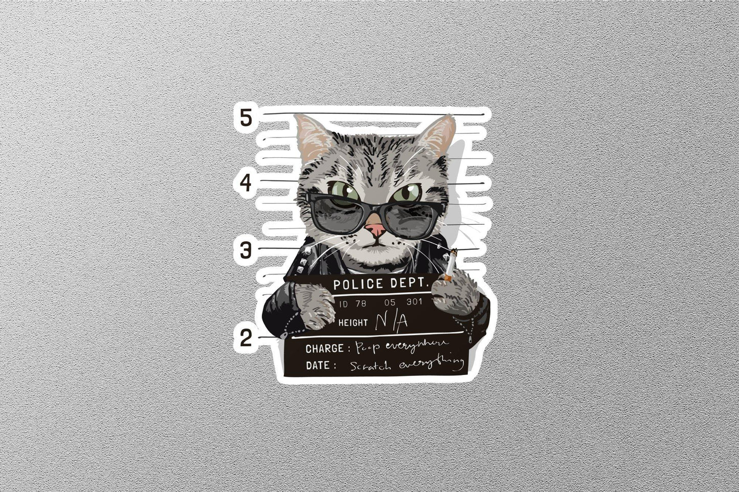 Criminal Cat Sticker