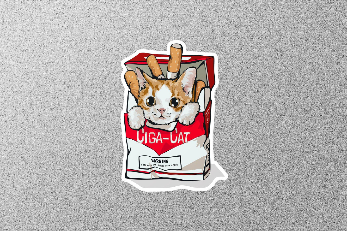 Ciga Cat Sticker