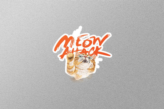Wholesale Meow Attack Sticker