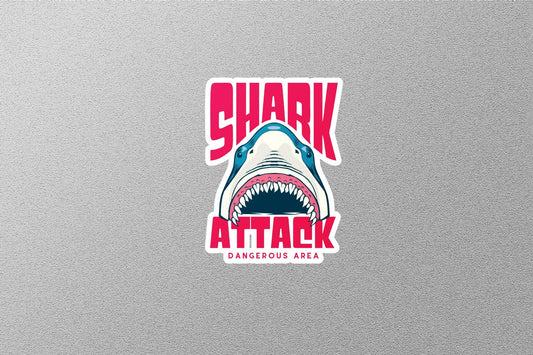 Shark Attack Sticker