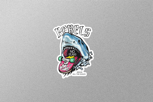 Wholesale No Fear No Rules Sticker