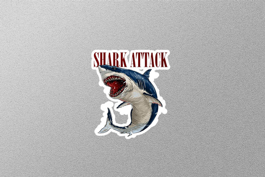 Shark Attack Sticker