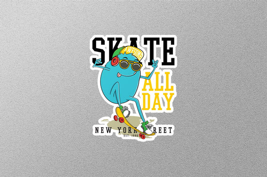 Wholesale Skate All Day Sticker
