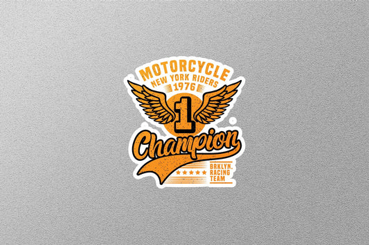 Motorcycle New York Champion Sticker