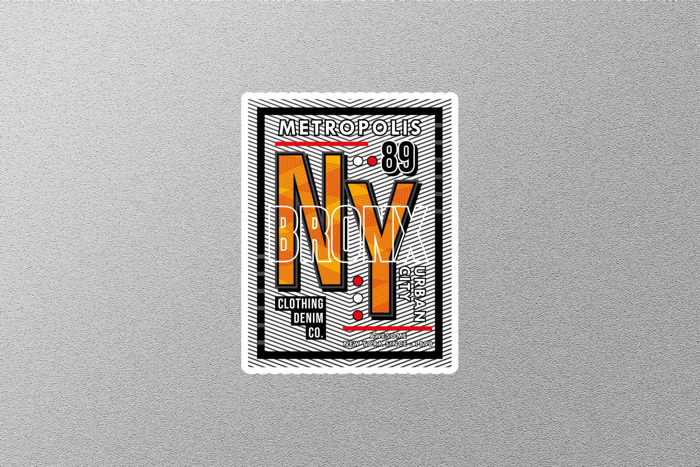 New York Urban City Sticker