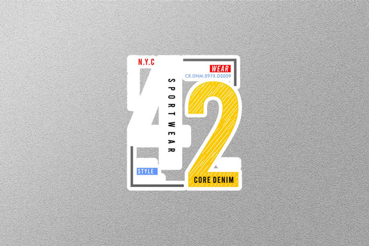Wholesale NYC Sports Wear Style Sticker