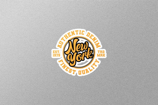 Authentic Denim Finest Quality New York Sticker
