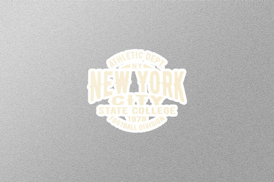 New York City State Collage Sticker