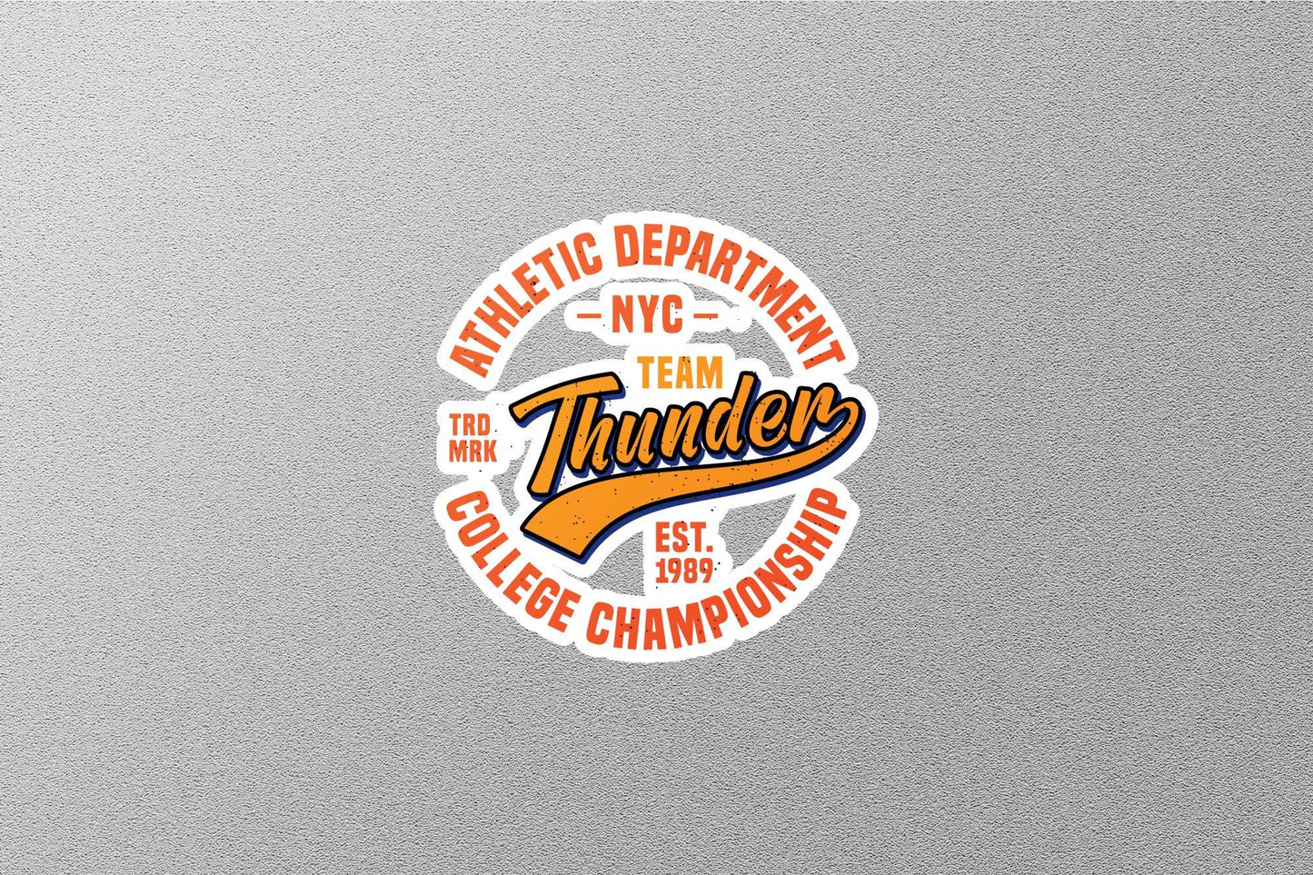 NYC Team Thunder Sticker