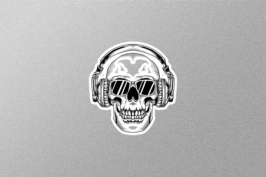 Skull DJ Sticker