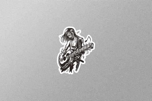 Guitar Rock star Sticker