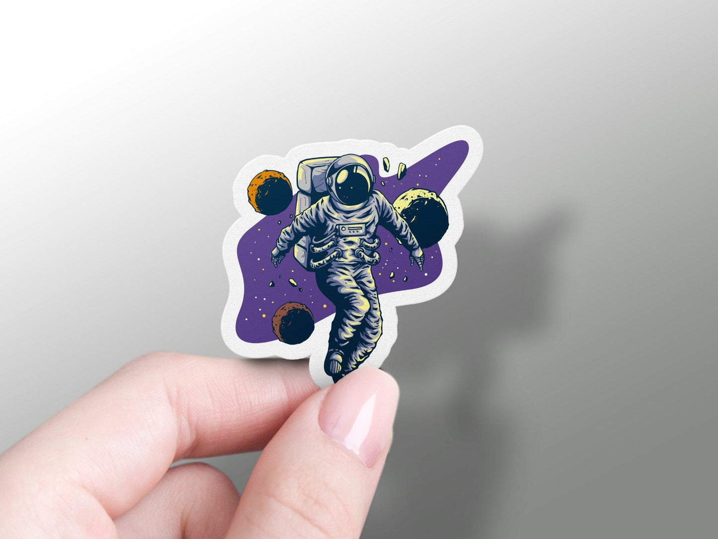 Astronaut In Outer Space Sticker