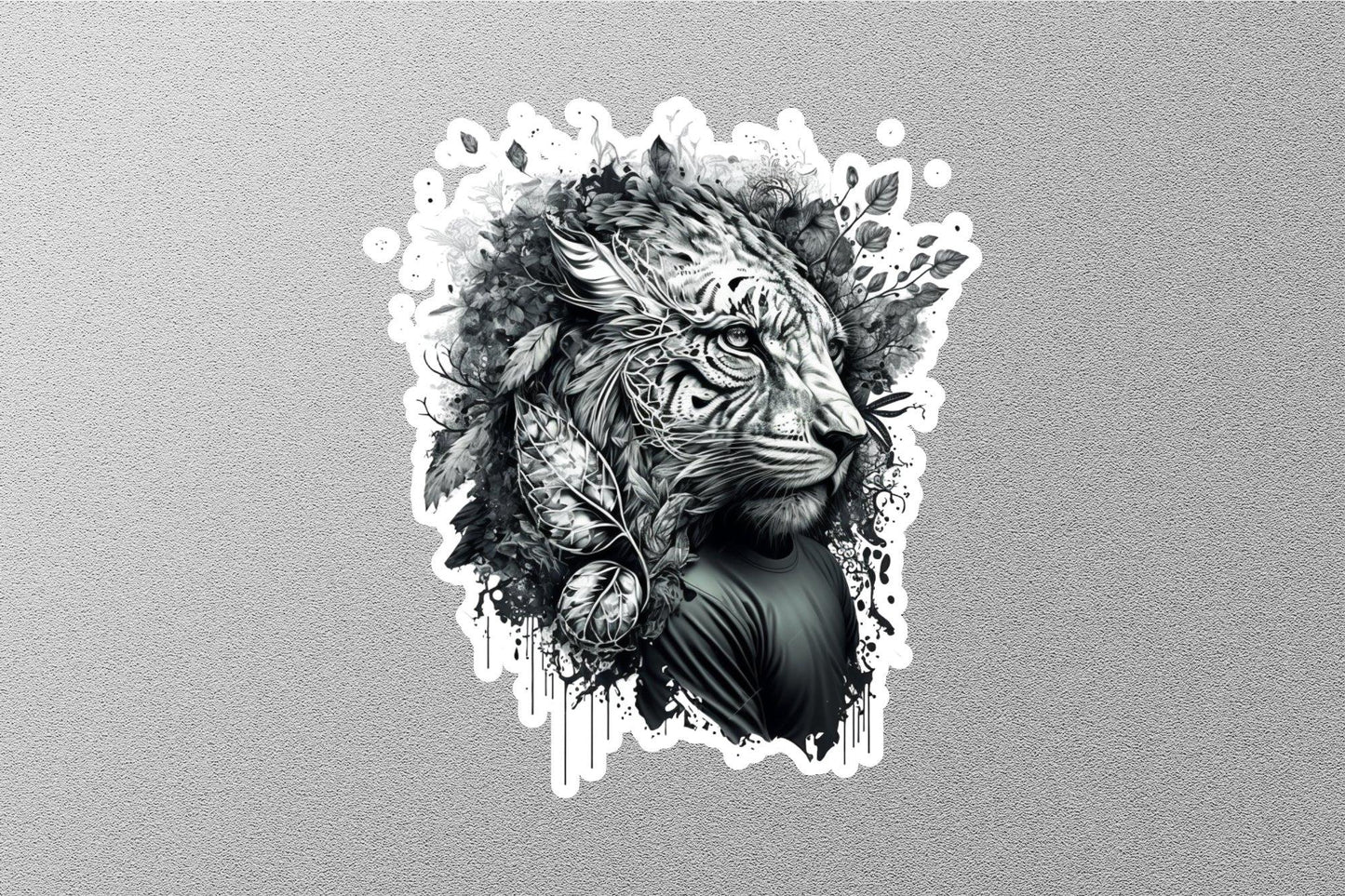 Lion Line Sticker