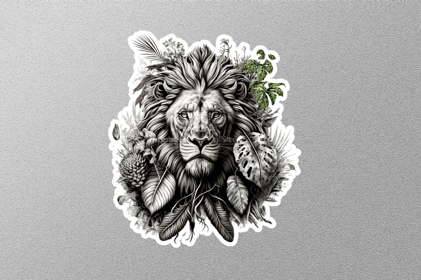 Lion Line Sticker