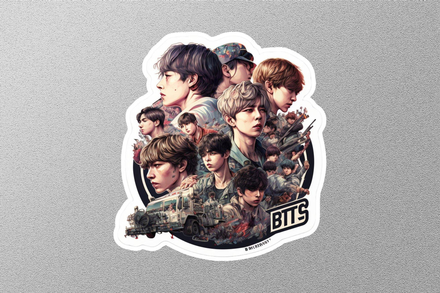 BTS Boy Band Sticker