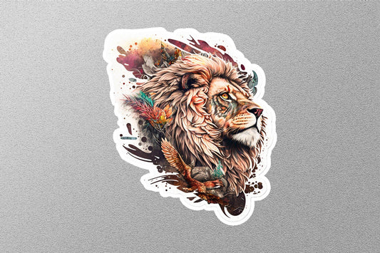 Lion Head Sticker