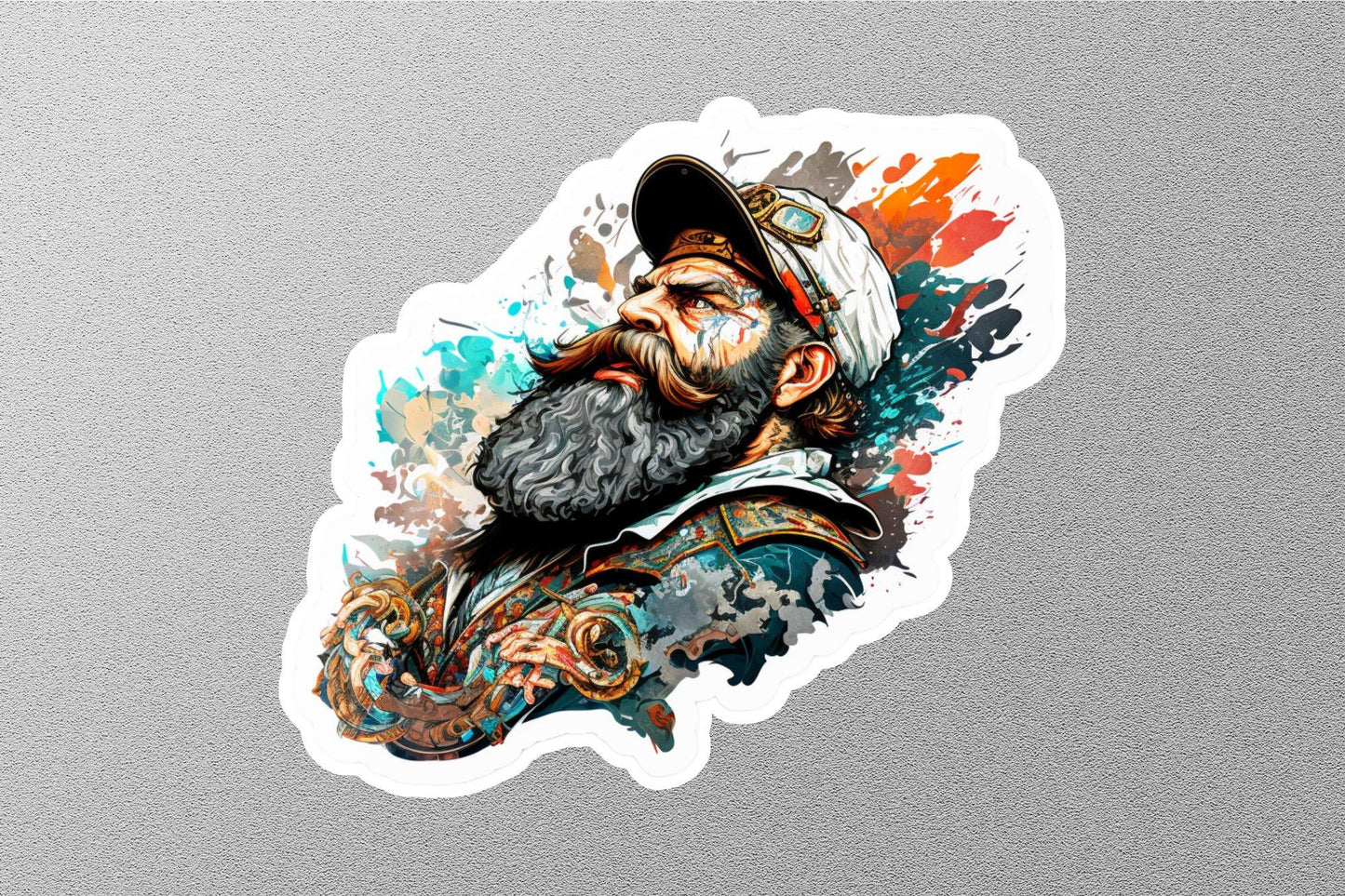 Bearded Man Sticker