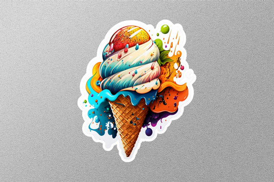 Cone Ice Cream Sticker