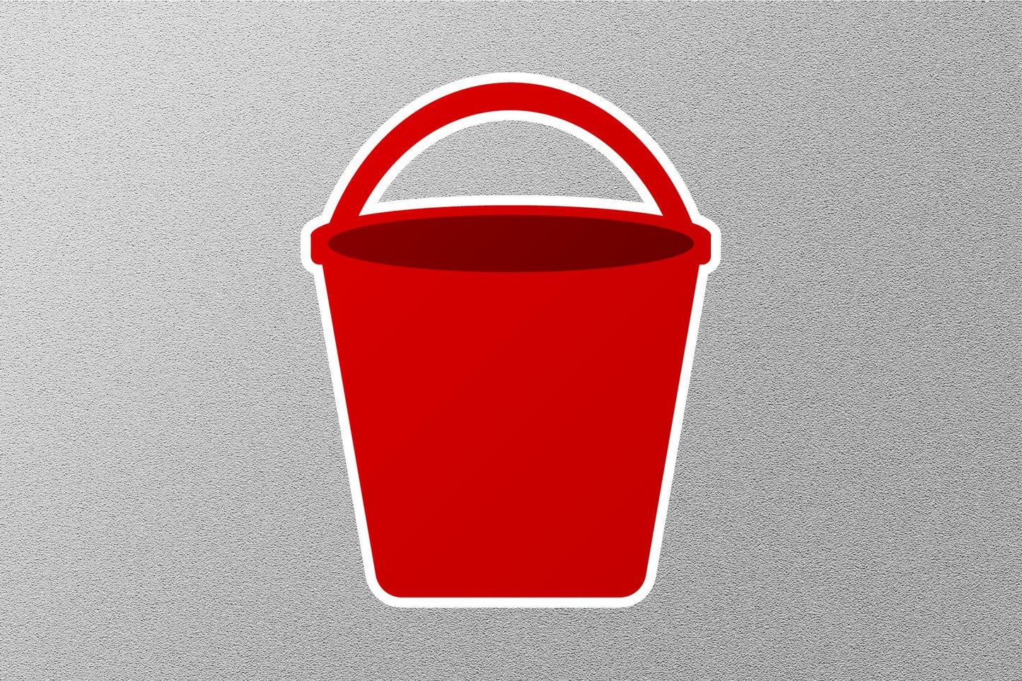 Red Bucket Sticker