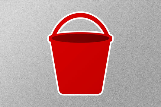 Wholesale Red Bucket Sticker