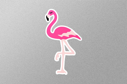 Pink Flamingo Tropical Bird Sticker