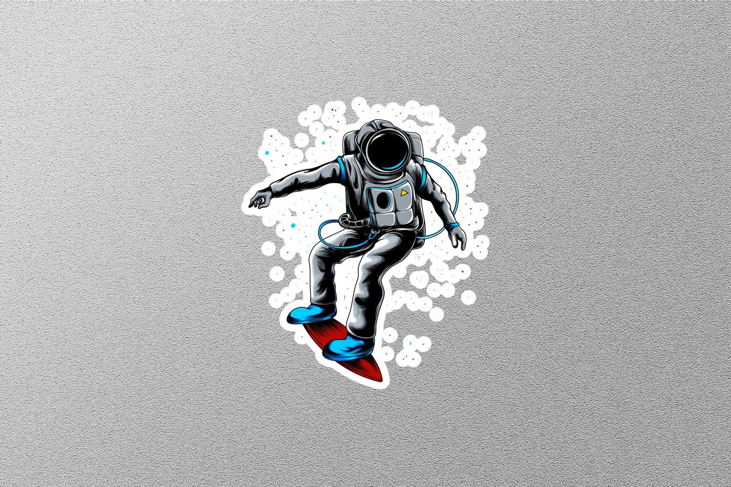 Surfing Astronaut Sticker