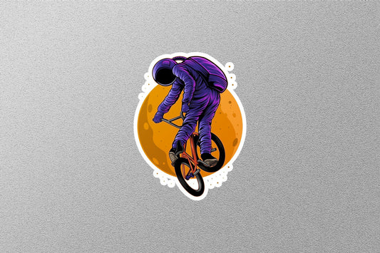 Astronaut Riding Sticker