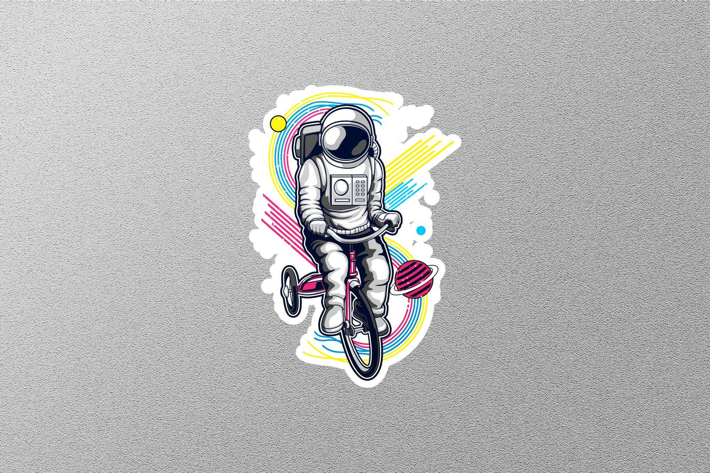 Astronaut Riding Sticker