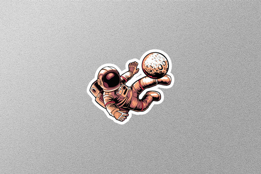 Astronaut Football Sticker