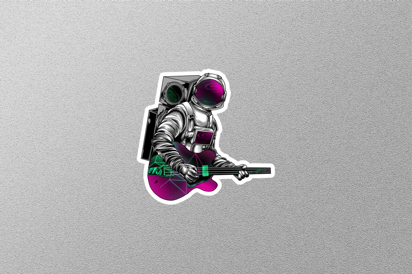 Astronaut Guitar Sticker