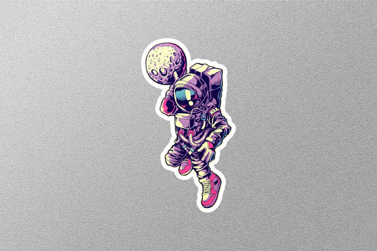 Astronaut Basketball Sticker