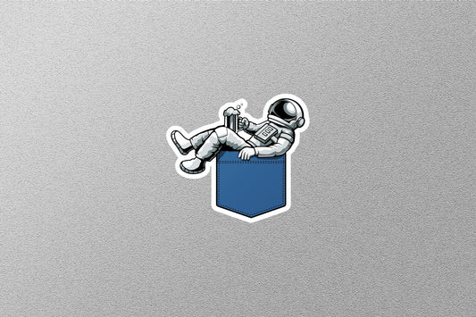 Sitting Astronaut Sticker