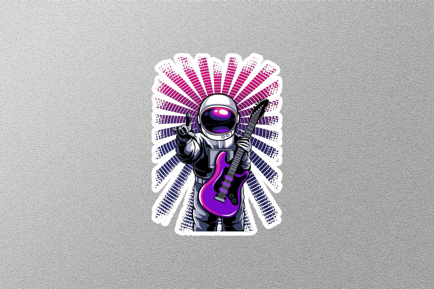 Astronaut Guitar Sticker