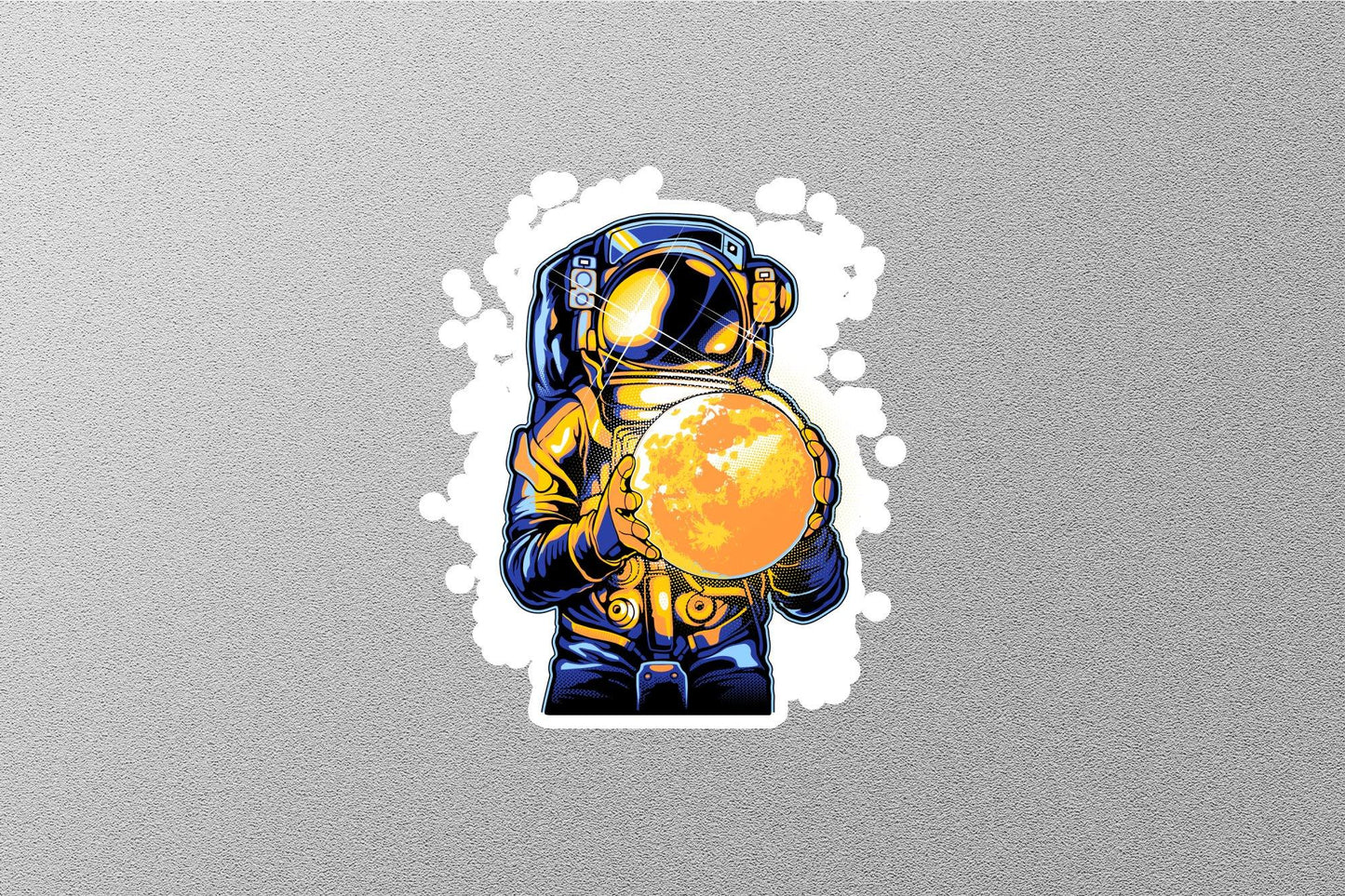 Astronaut and the Moon Sticker