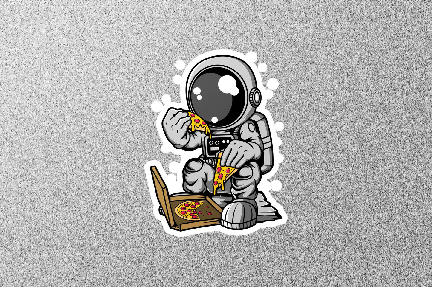 Astronaut Pizza Sticker