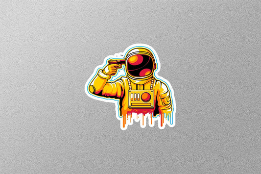 Astronaut Suicide Sticker