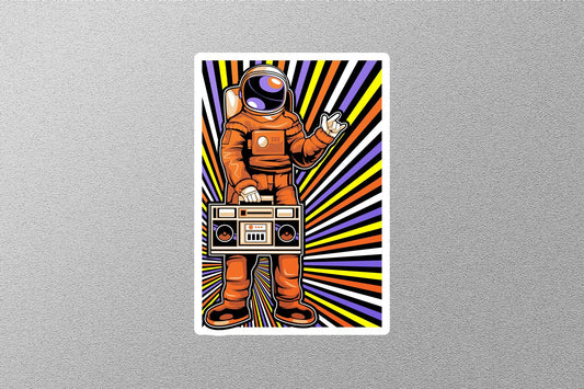Astronaut Party Sticker