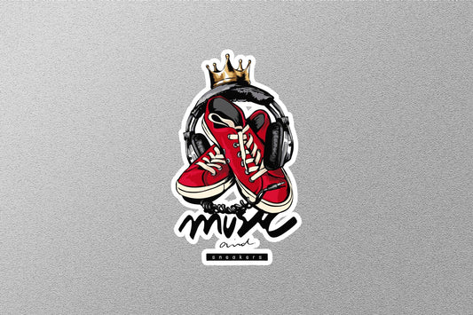 Music & Sneakers Sticker